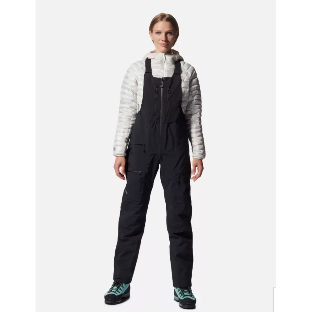 Mountain Hardwear Routefinder GORE-TEX Pro Women's XS Long Bib Pants Black NWT
